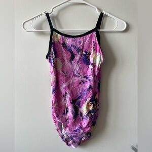 Salute Leotard: Enchanted Rose Thin Strap Leotard